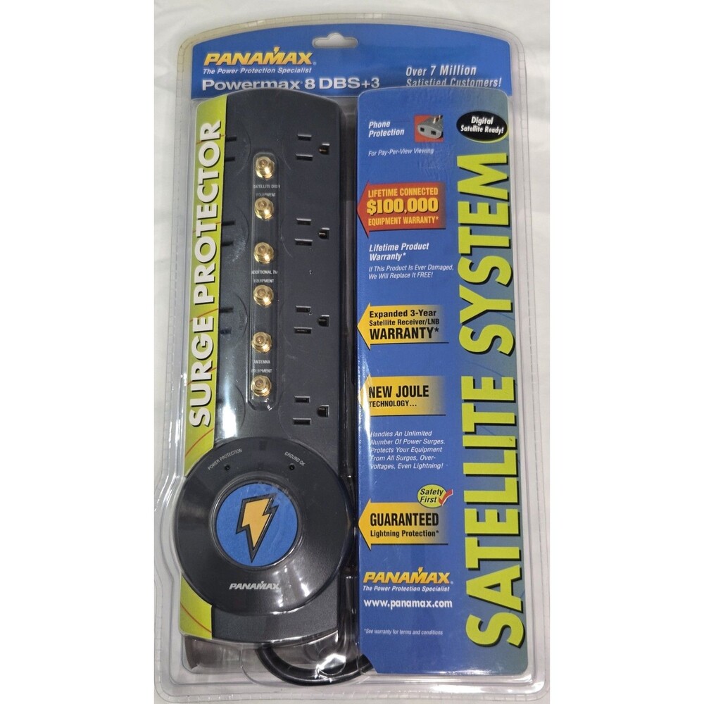 NEW PANAMAX POWERMAX 8 TEL HOME OFFICE SURGE PROTECTOR SEALED